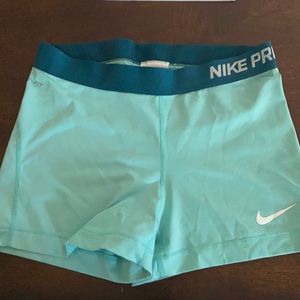 Blue Nike Pro Spandex